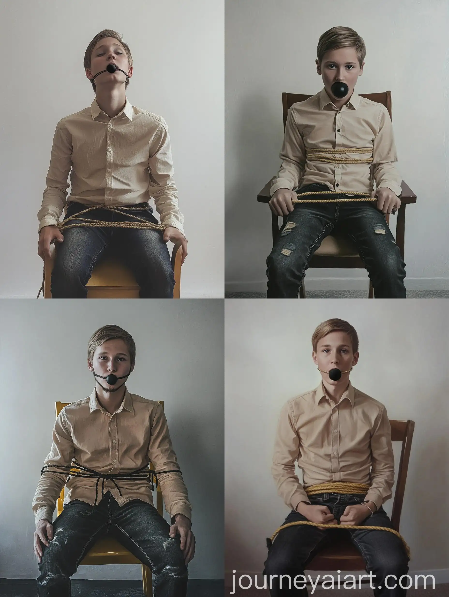 Teenage-Boy-Tied-to-Chair-in-Dark-Jeans-with-Ball-Gag