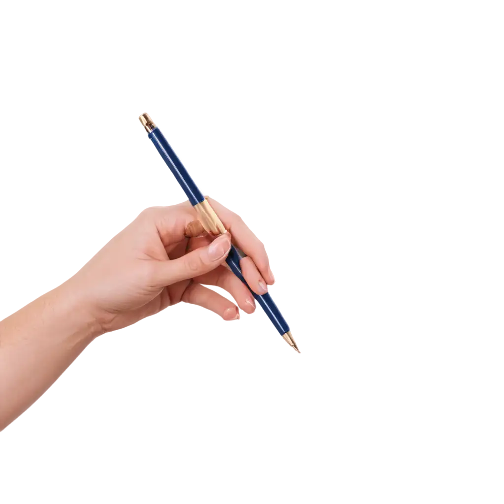 Hand-with-Pen-PNG-Image-HighQuality-Transparent-Graphic-for-Versatile-Use