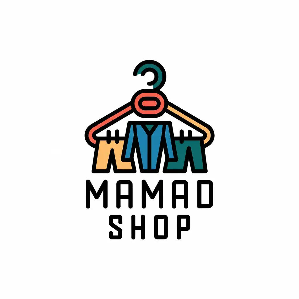 LOGO-Design-for-Mamad-Shop-Elegant-Clothes-Theme-with-Clear-Background