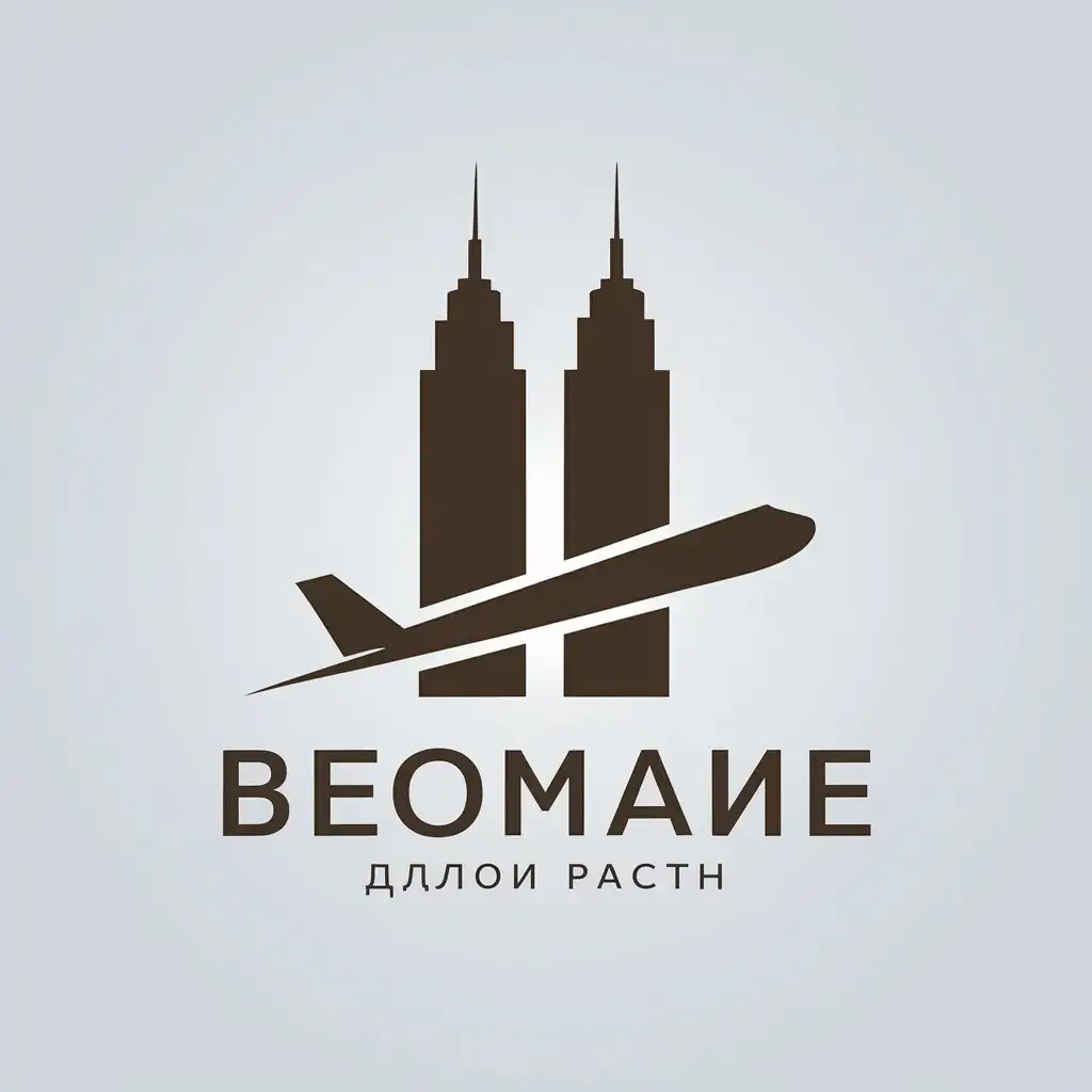 a vector logo design,with the text "。", main symbol:Twin Towers plane,Minimalistic,clear background