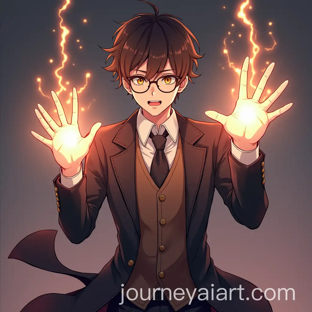 Magical-Anime-Student-in-Kingdom-Uniform-with-Dark-Brown-Hair-and-Glasses-Casting-Spells