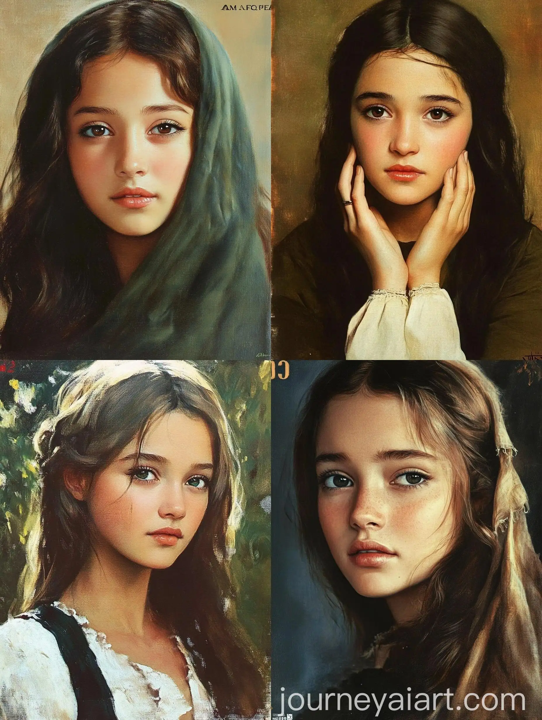 Renaissance-Painting-of-a-Girl-Gazing-Serenely-into-the-Distance