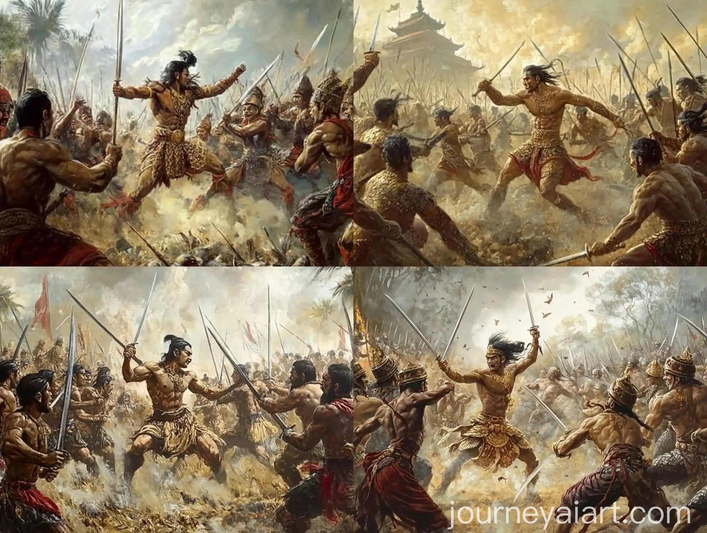 Epic-Battle-Padjajaran-vs-Majapahit-Warriors-Clash-at-Bubat-Field