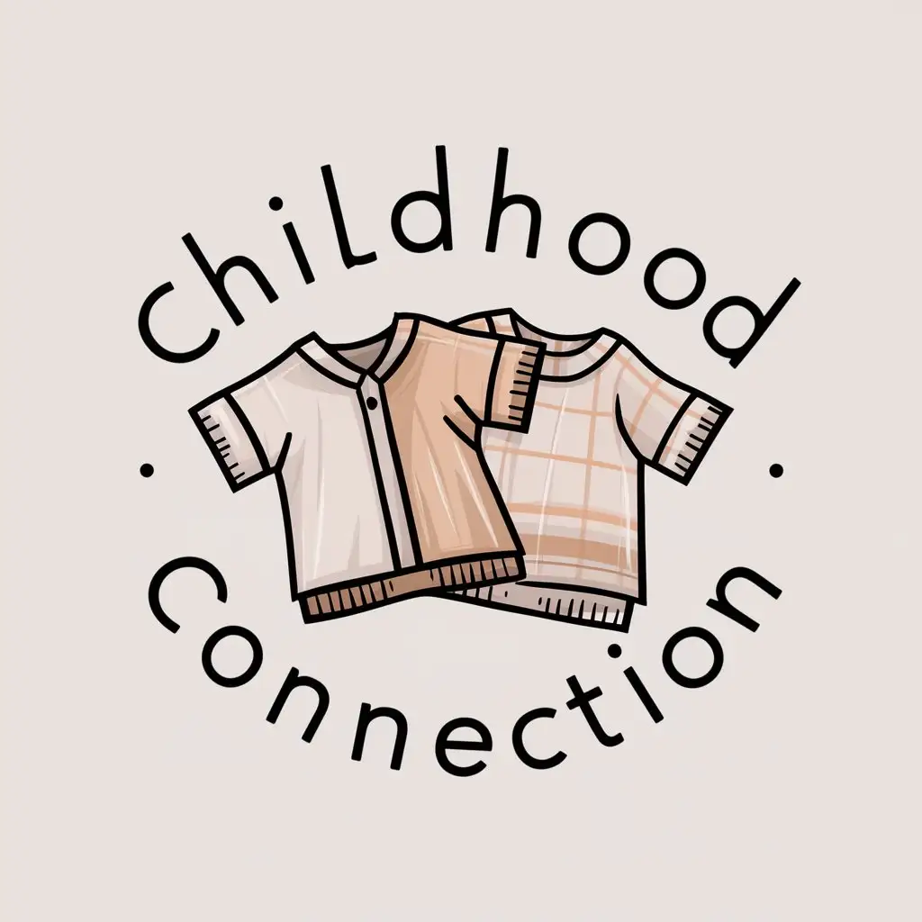 LOGO-Design-for-Childhood-Connection-Childrens-Clothing-in-Moderate-Tones-on-a-Clear-Background