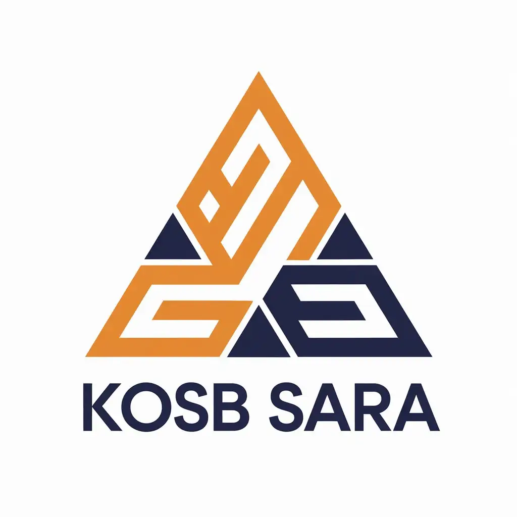 LOGO-Design-for-Kosb-Sara-Triangle-Symbol-in-Moderate-Tones-for-Education-Industry