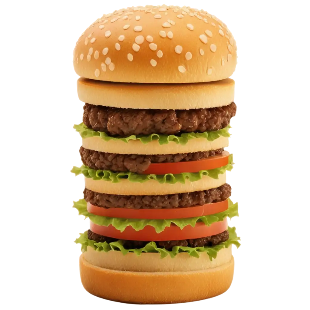 3D-BuildingShaped-Hamburger-Sandwich-PNG-Image-Creative-Culinary-Architecture