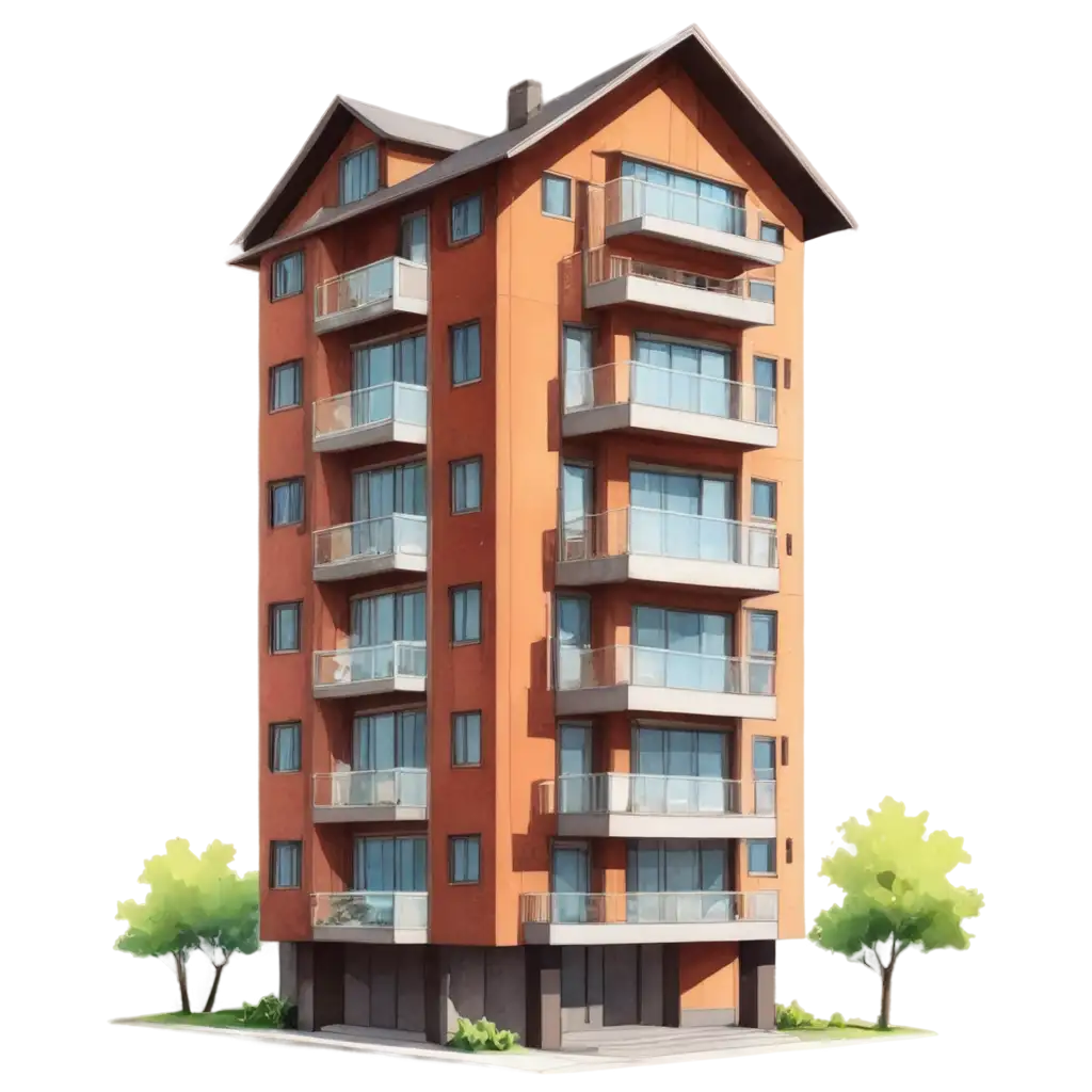 Residential-Building-Cartoon-PNG-Delightful-and-Vibrant-Illustration-for-Various-Applications