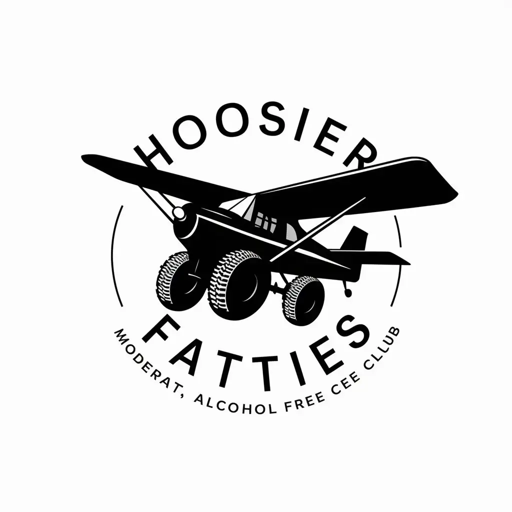 LOGO Design for Hoosier Fatties High Wing Aircraft with Smooth Tires