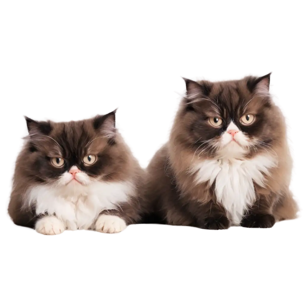 Very-Fluffy-Unhappy-Cats-PNG-Image-Perfect-for-HighQuality-Designs