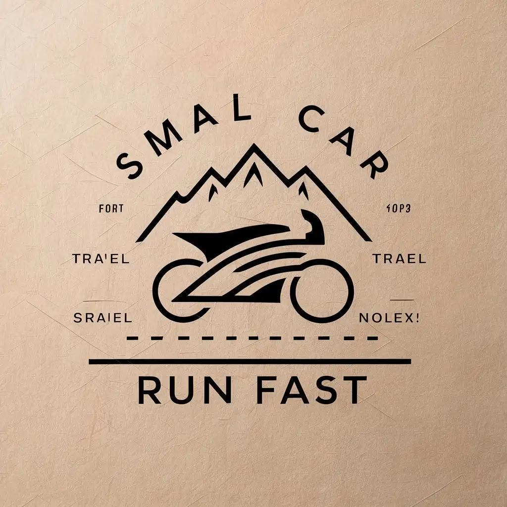 LOGO-Design-For-Small-Car-Run-Fast-Motorcycle-Race-Travel-Mountain-Cool-Helmet