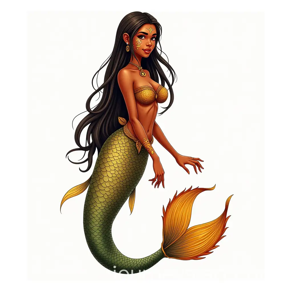 Brazilian-Mermaid-with-Amazonian-FishInspired-Scales