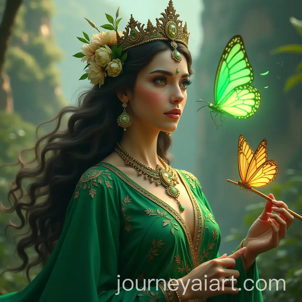 Majestic-Female-Goddess-with-Enchanting-Butterfly