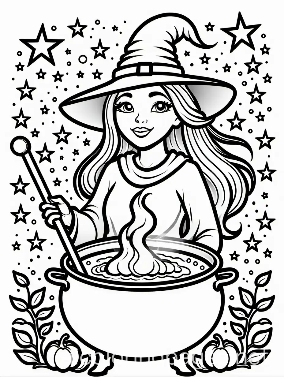 Witch-with-Cauldron-Coloring-Page-Magical-Scene-for-Kids