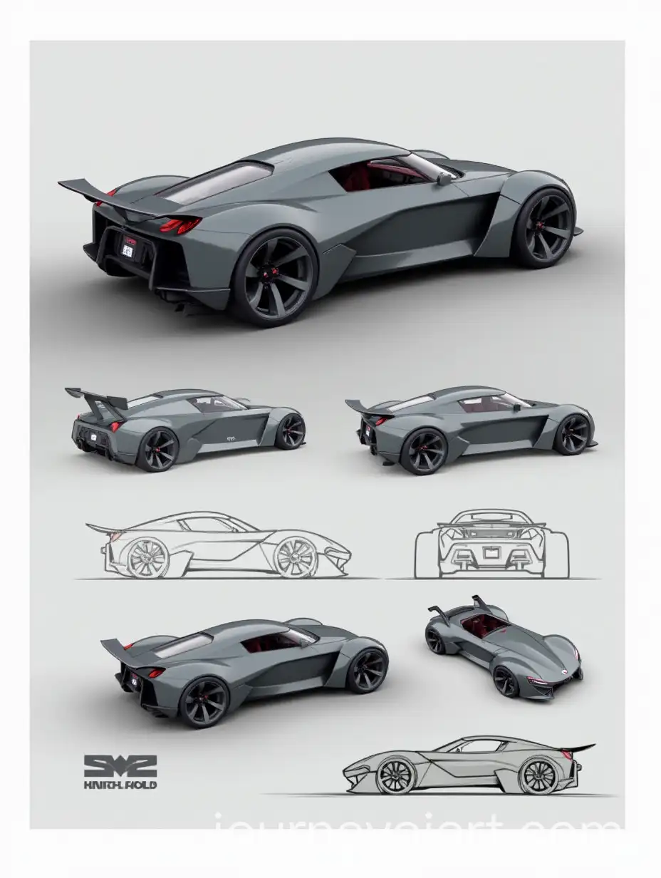 AI-Art-Prompt-ExpansionFuturistic-Nissan-2-Sports-Car-Concept-in-Detailed-Studio-Views