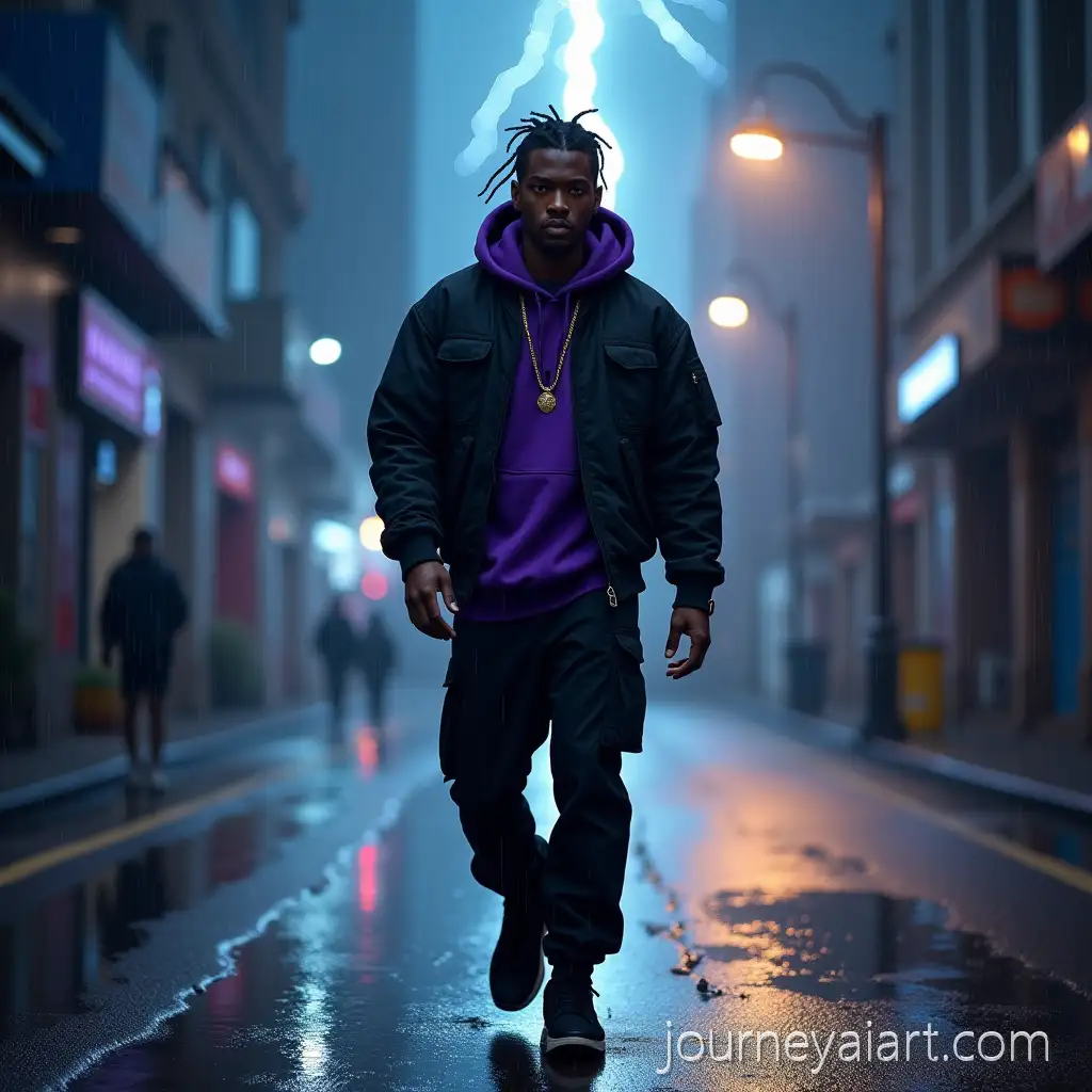 ConfAI-Image-Prompt-Expansionident-Young-Man-in-Stormy-Urban-Setting-with-Cinematic-Lighting