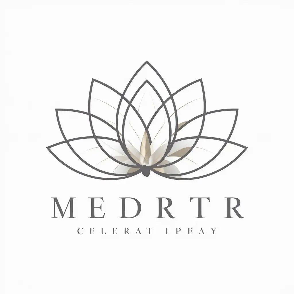 a vector logo design,with the text "--", main symbol:White romantic transparent delicate lotus,Moderate,be used in Others industry,clear background