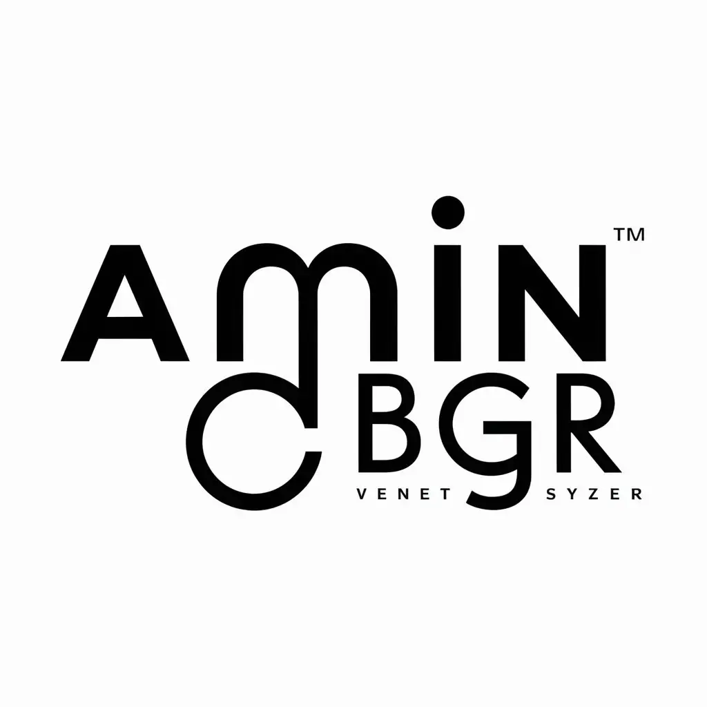 LOGO Design for Amin Bgr Vector Style with Corp Symbol for Internet Industry