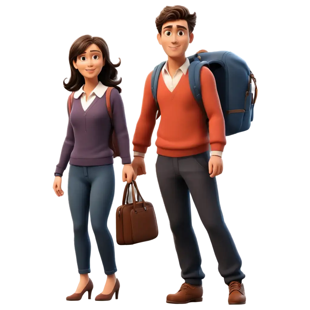 Parents-Coming-to-School-Cartoon-PNG-Image-for-Fun-and-Engaging-Designs