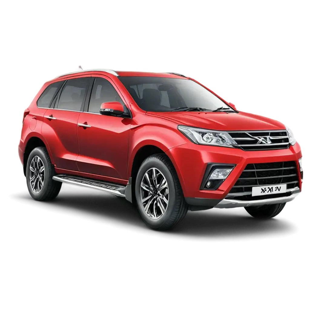 HighQuality-PNG-Image-of-a-Red-Color-XUV-Car-for-Versatile-Usage