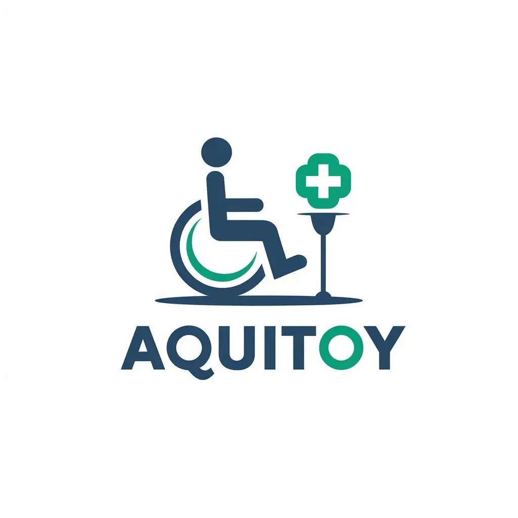 LOGO-Design-for-Aquitoy-Patient-in-Wheelchair-Symbol-for-Medical-Dental-Industry