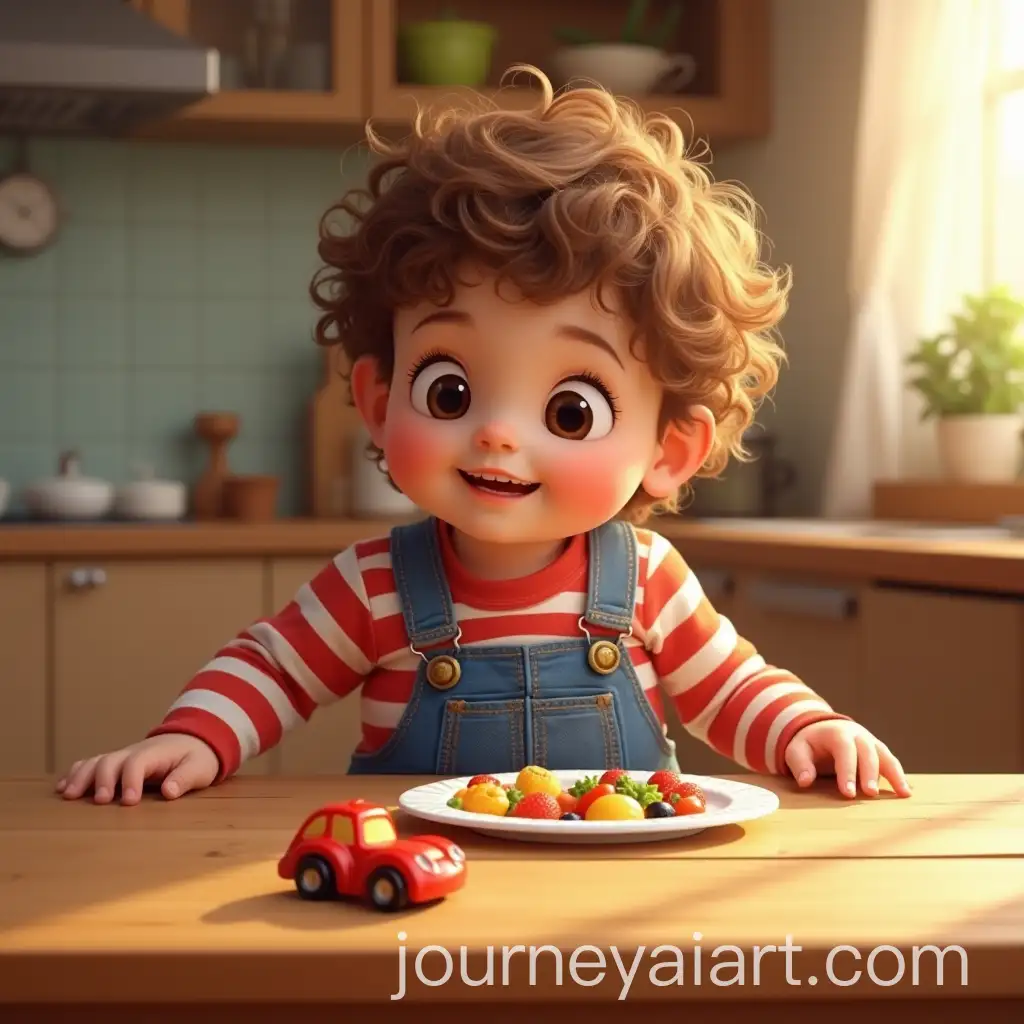 Playful-2YearOld-Boy-Playing-with-Toy-Car-in-Cozy-Kitchen