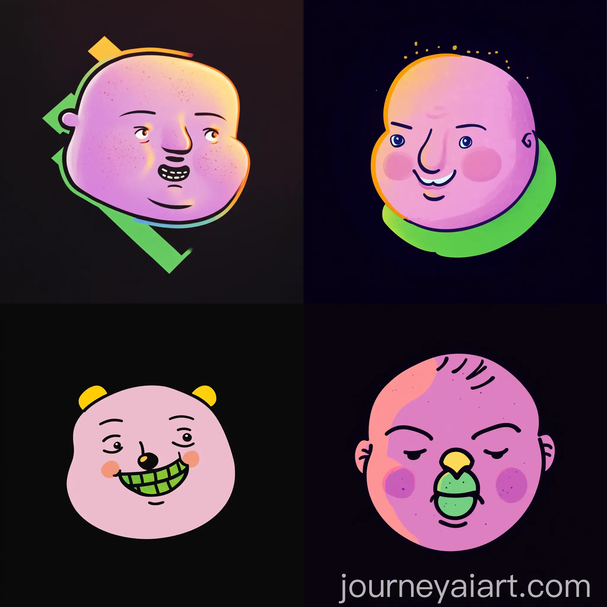 Meme-Channel-Logo-Design-Featuring-Quirky-AI-Characters