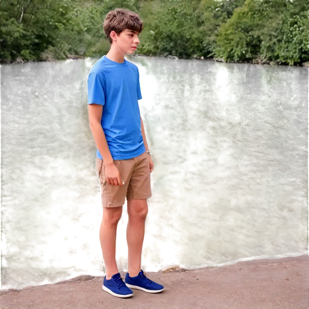 Teenage-Boy-Standing-by-the-River-PNG-Image-PNG-Image-SEO-Analysis-HighQuality-and-Versatile