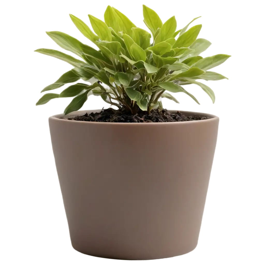 Plant-in-Flower-Pot-PNG-Image-High-Quality-Transparent-Background-for-Versatile-Use