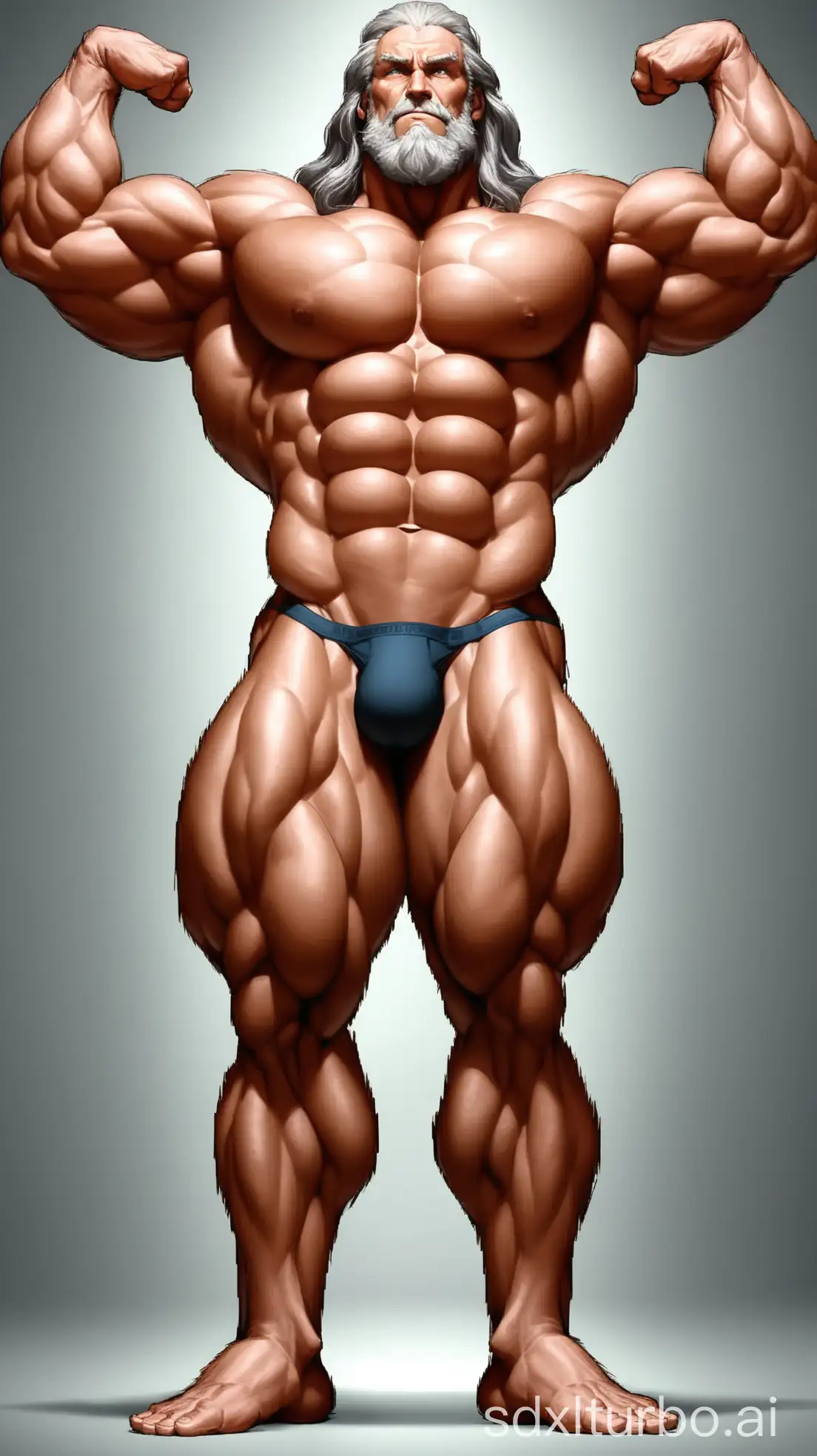 Imposing-Elderly-Giant-Displaying-Impressive-Physique