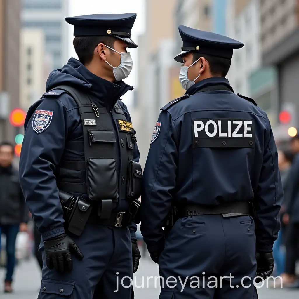 Japanese-Police-Couple-in-Uniform