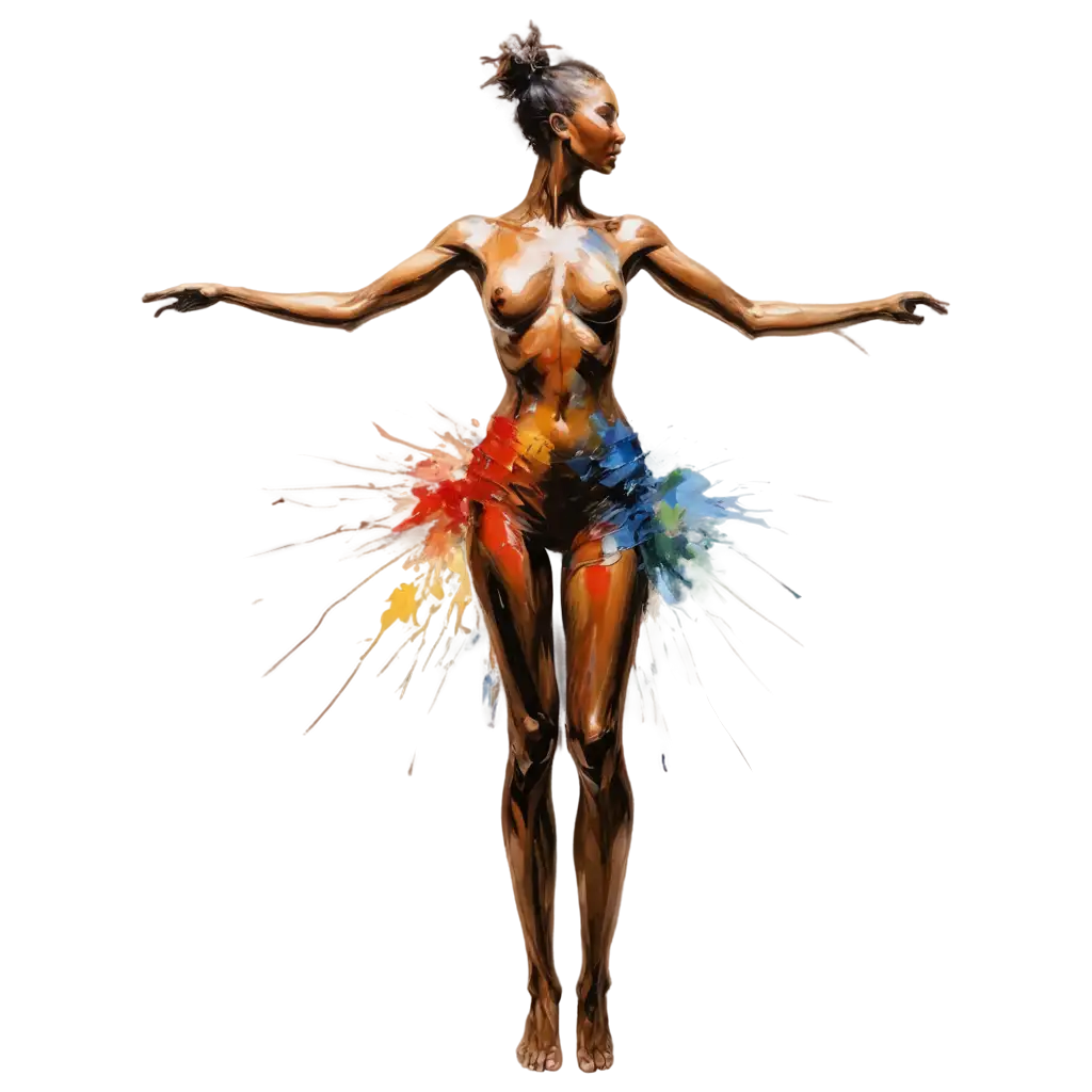 Abstract-Painting-of-Body-Mind-and-Spirit-PNG-Image