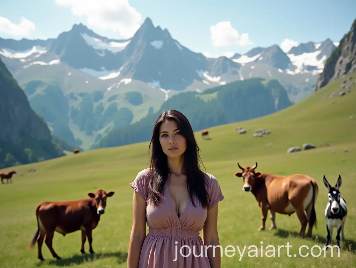 Scenic-Northern-Alps-Valley-with-Alpine-Wildlife-and-Serene-Summer-Atmosphere