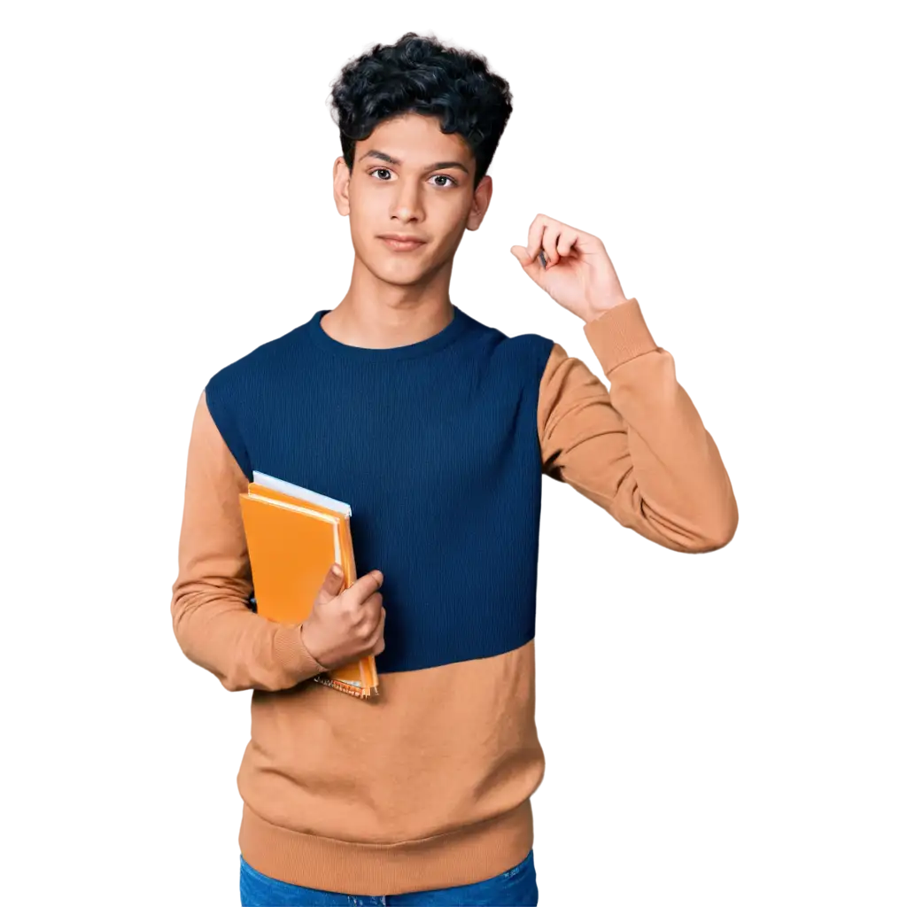 Indian-Student-Thinking-PNG-Image-HighQuality-and-ThoughtProvoking-Visual-for-Multiple-Uses