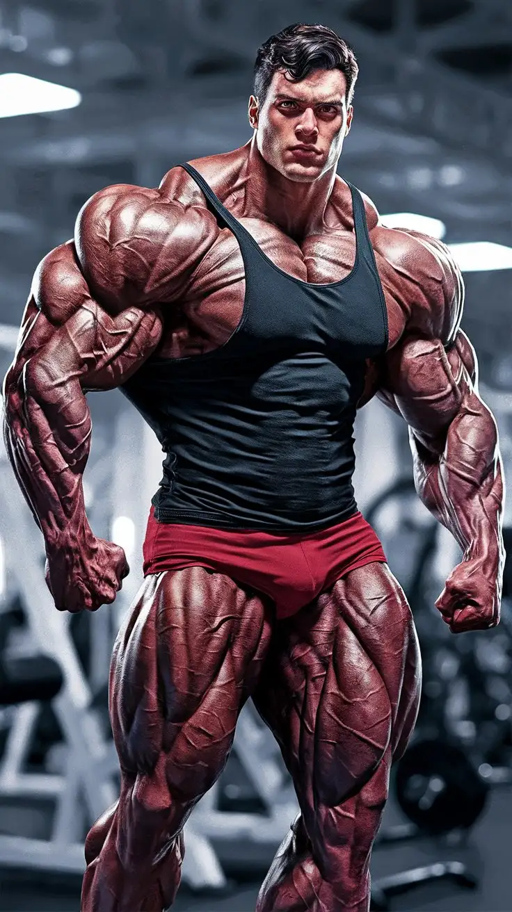 Young-Bodybuilder-Transforming-Into-Hyperman-with-Muscular-Power