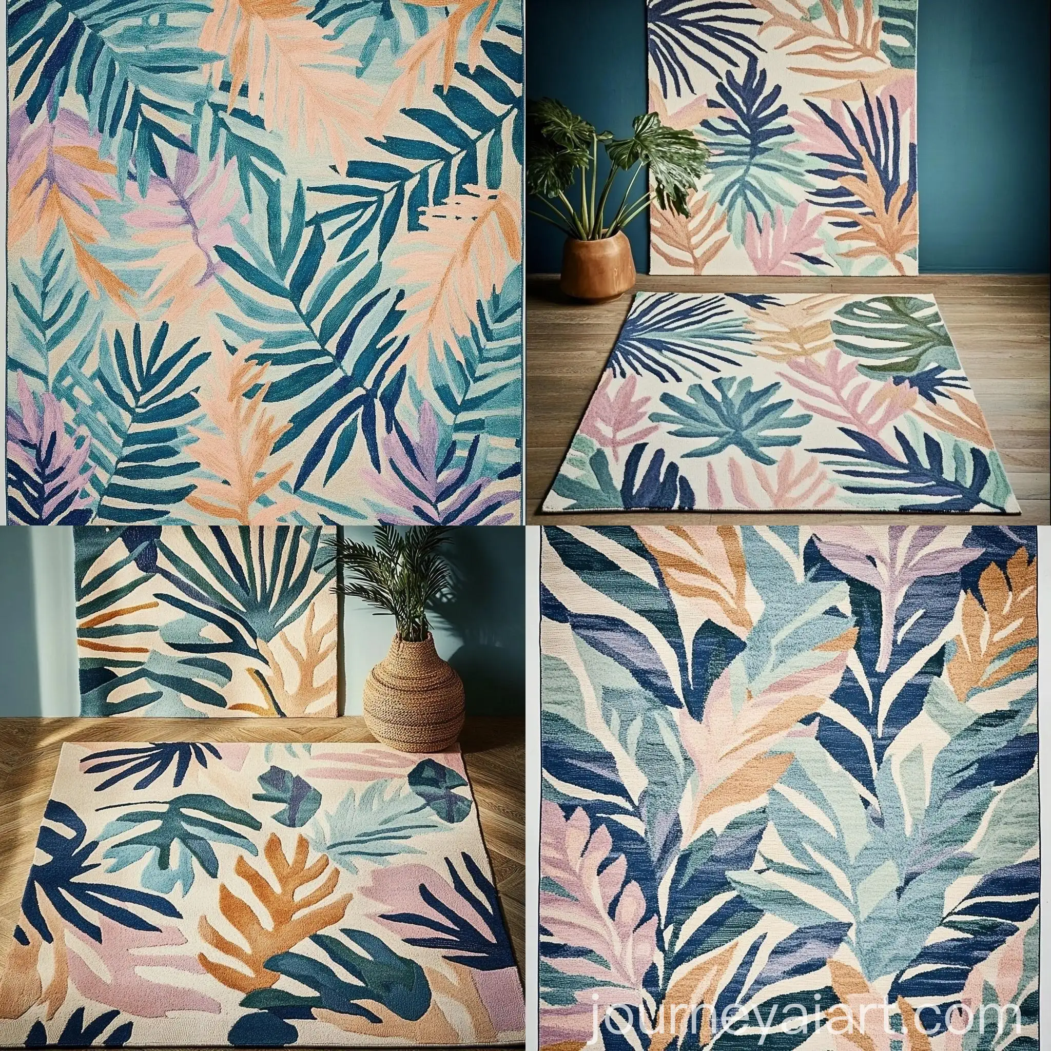 NatureInspired-Palm-Branch-Rug-Design-in-Monets-Palette