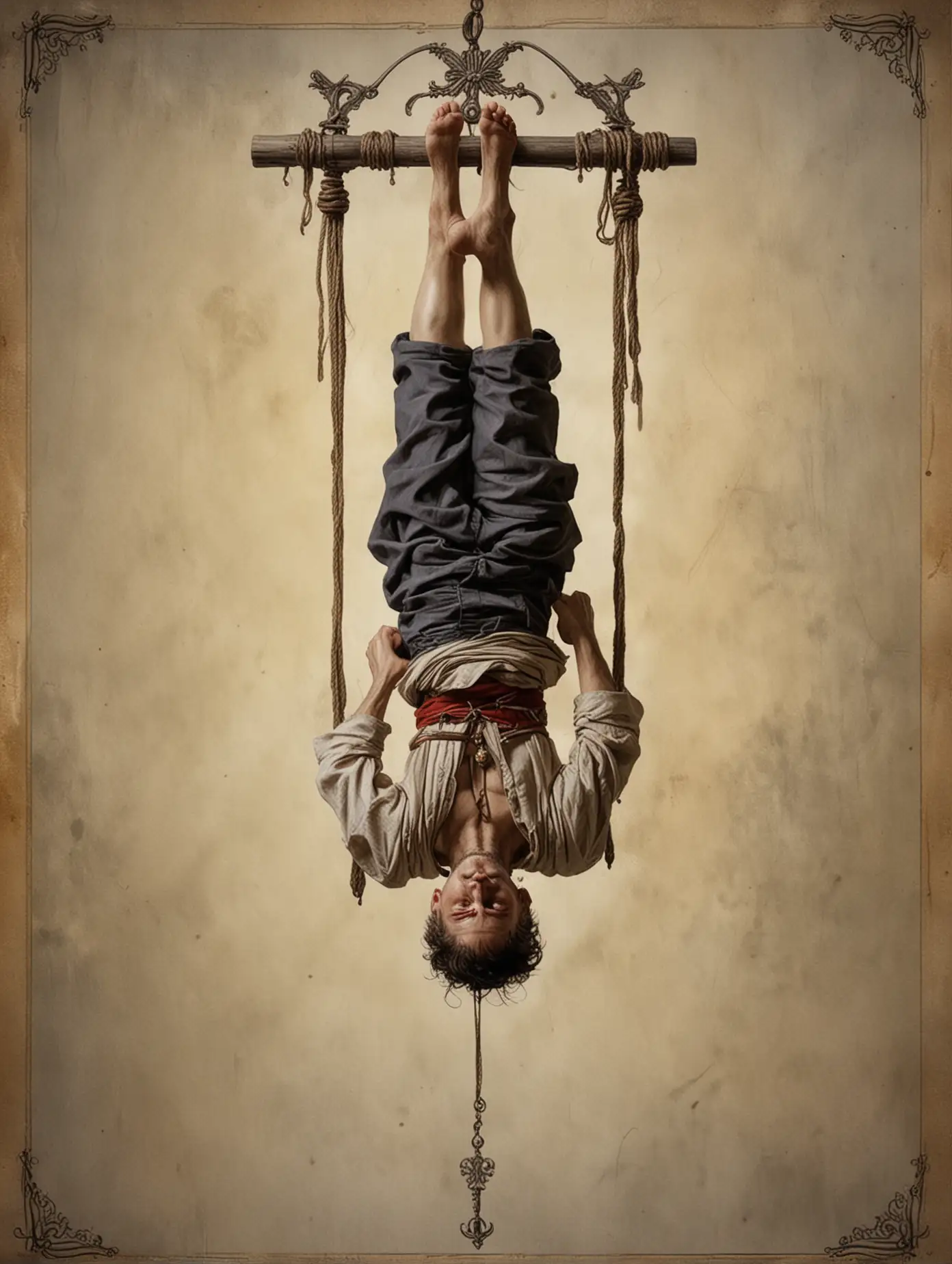 The-Hanged-Man-Tarot-Card-in-Willem-Haenraets-Style