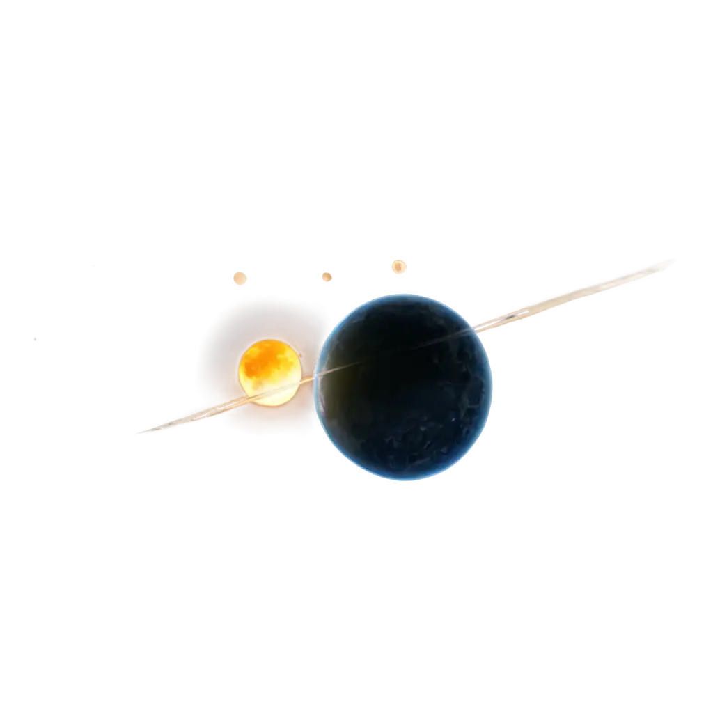 Planet earth approaching very close to the sun while the moon drifts away from its orbit