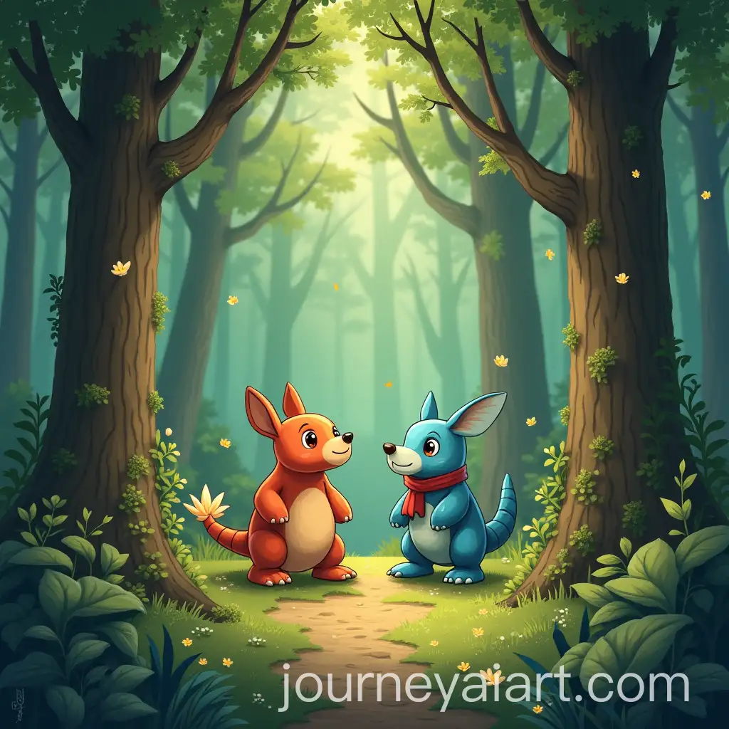 Magical-CreaturesAI-Image-Prompt-Expansion-in-a-GhibliInspired-Forest