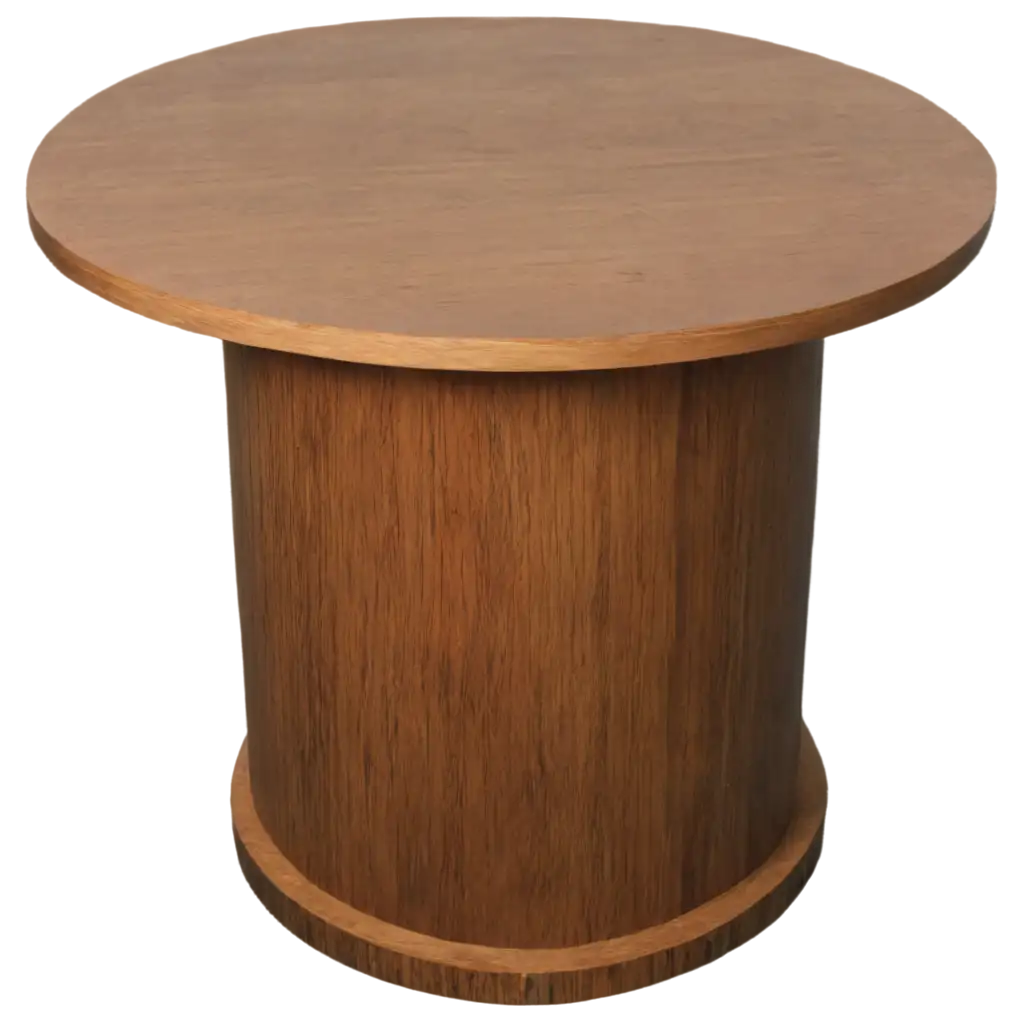 Professional-PNG-Image-of-a-Round-Wooden-Podium-Enhance-Your-Visual-Content-with-Clarity