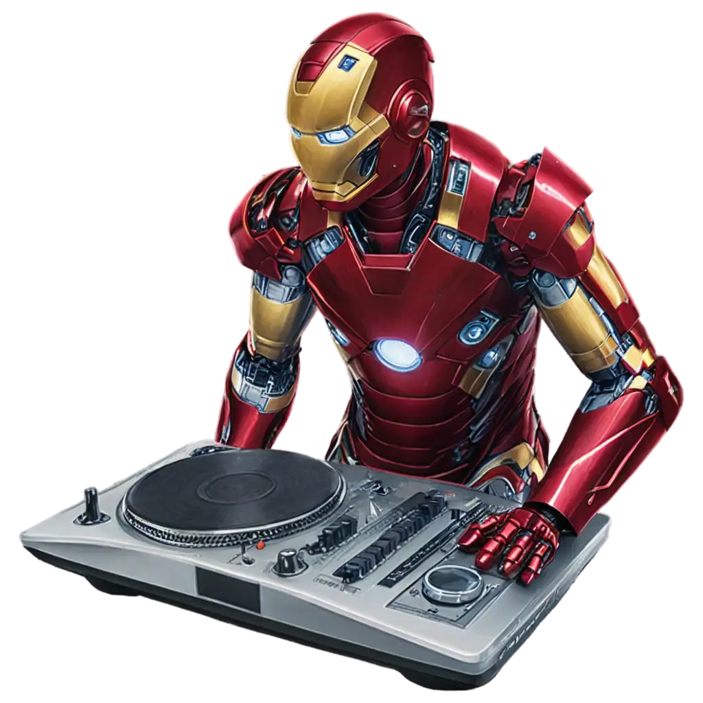 Iron-Man-DJ-PNG-Image-for-HighQuality-Visuals-and-Creative-Projects