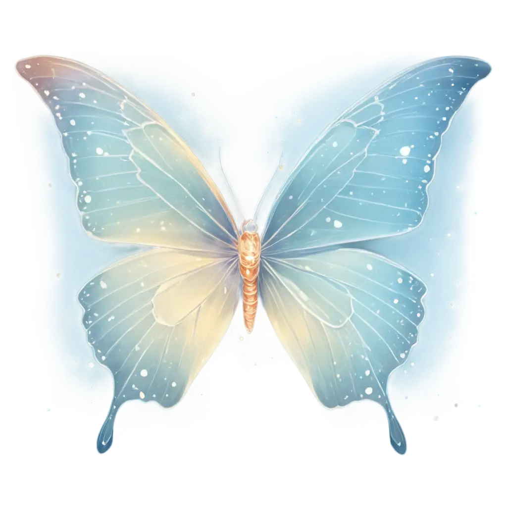 Stunning-PNG-Illustration-of-a-Sparkling-Butterfly-with-Wings-Scattering-in-Pieces