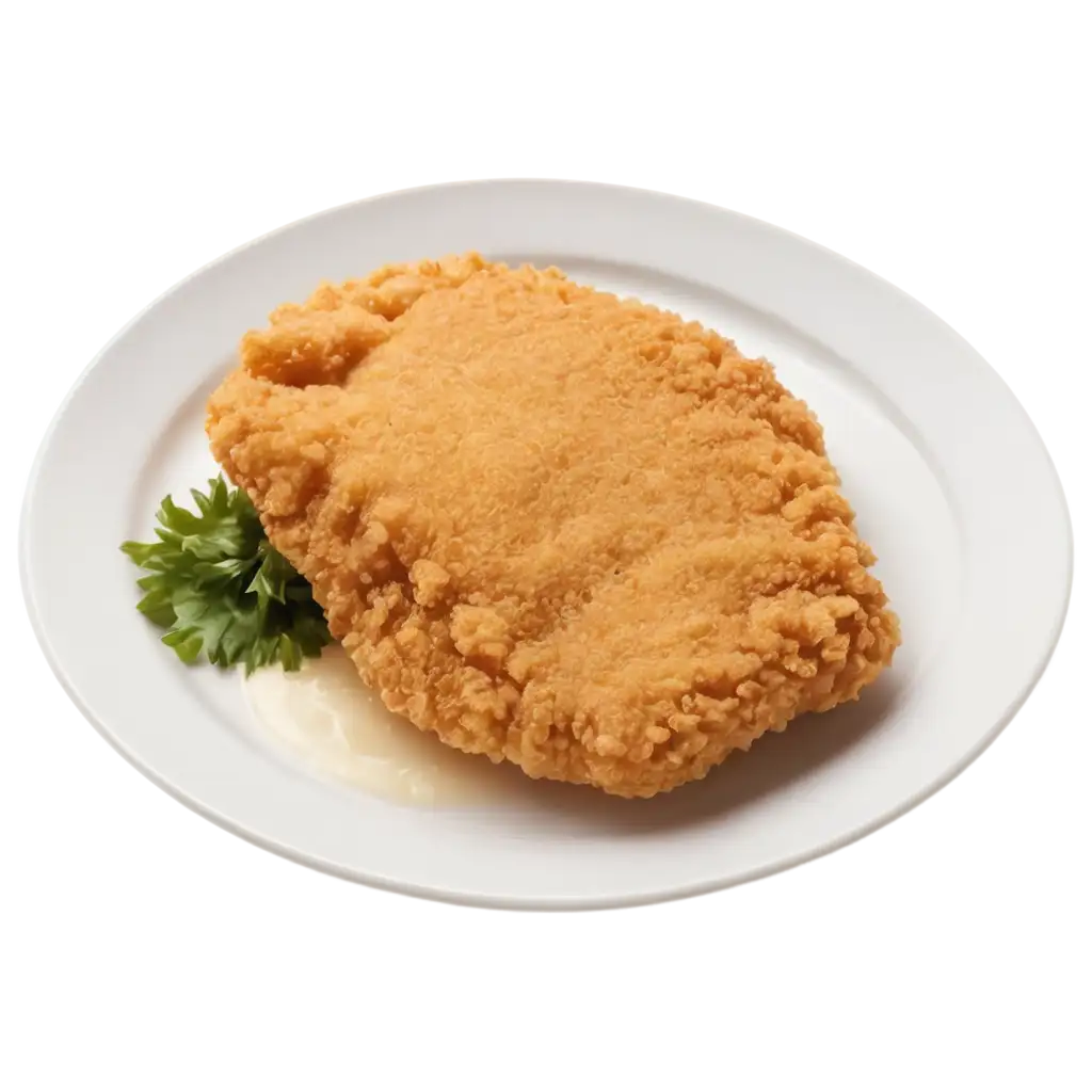 HighQuality-PNG-Image-of-Breaded-Fish-Fillet-on-White-Plate