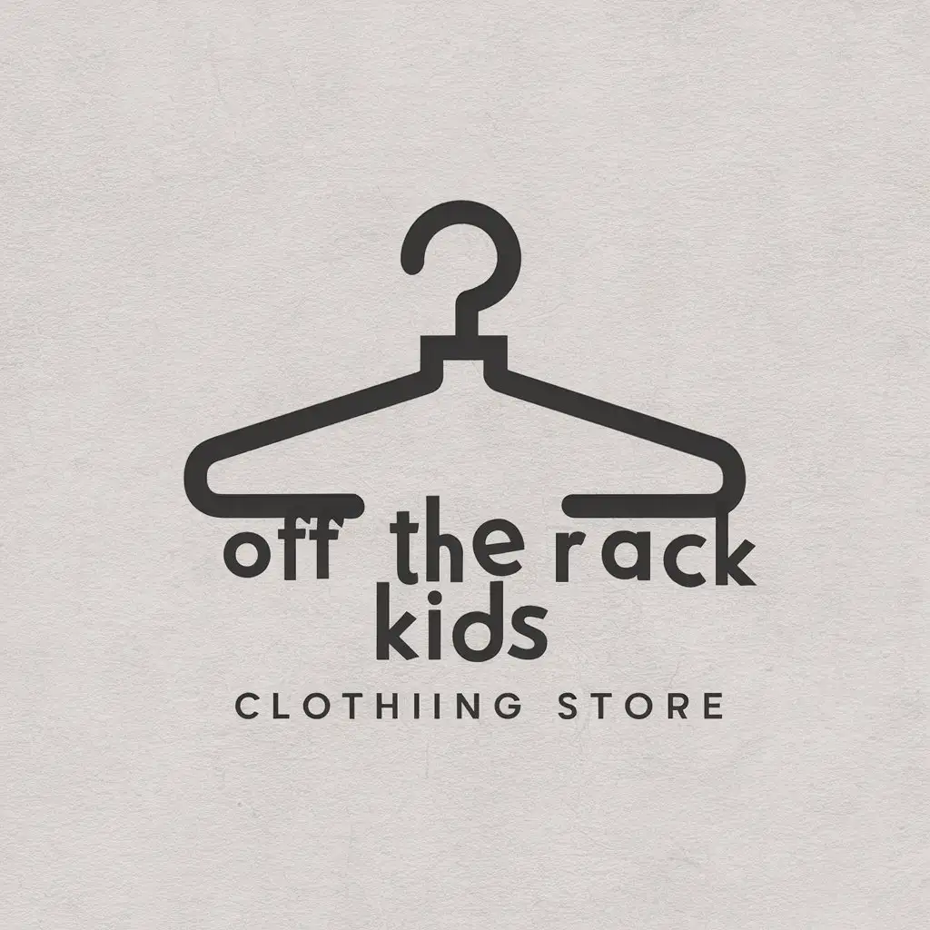 LOGO Design for Off The Rack Kids Clothing Store Clothing Hanger Theme in Retail Industry