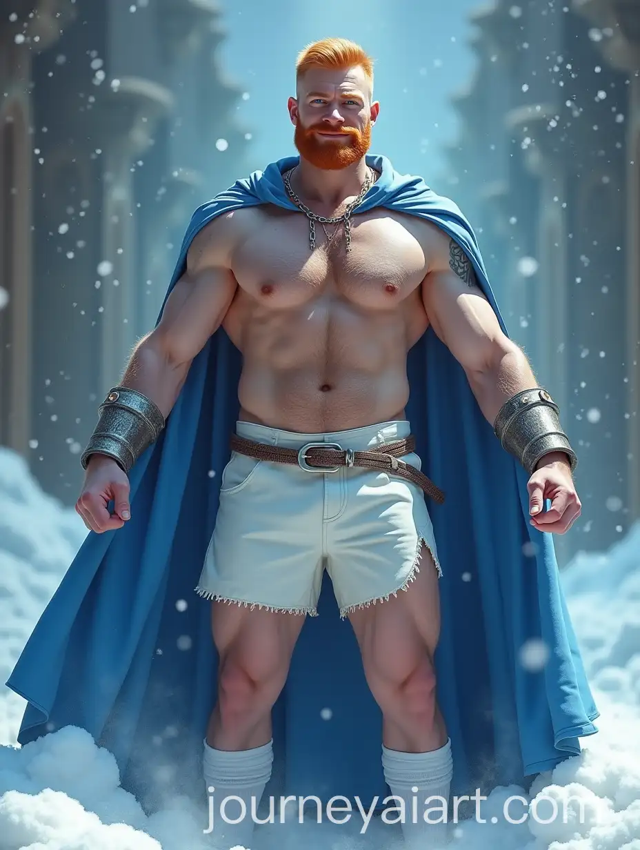 Pale-Ginger-Gladiator-with-Snow-Throne-and-Shackles