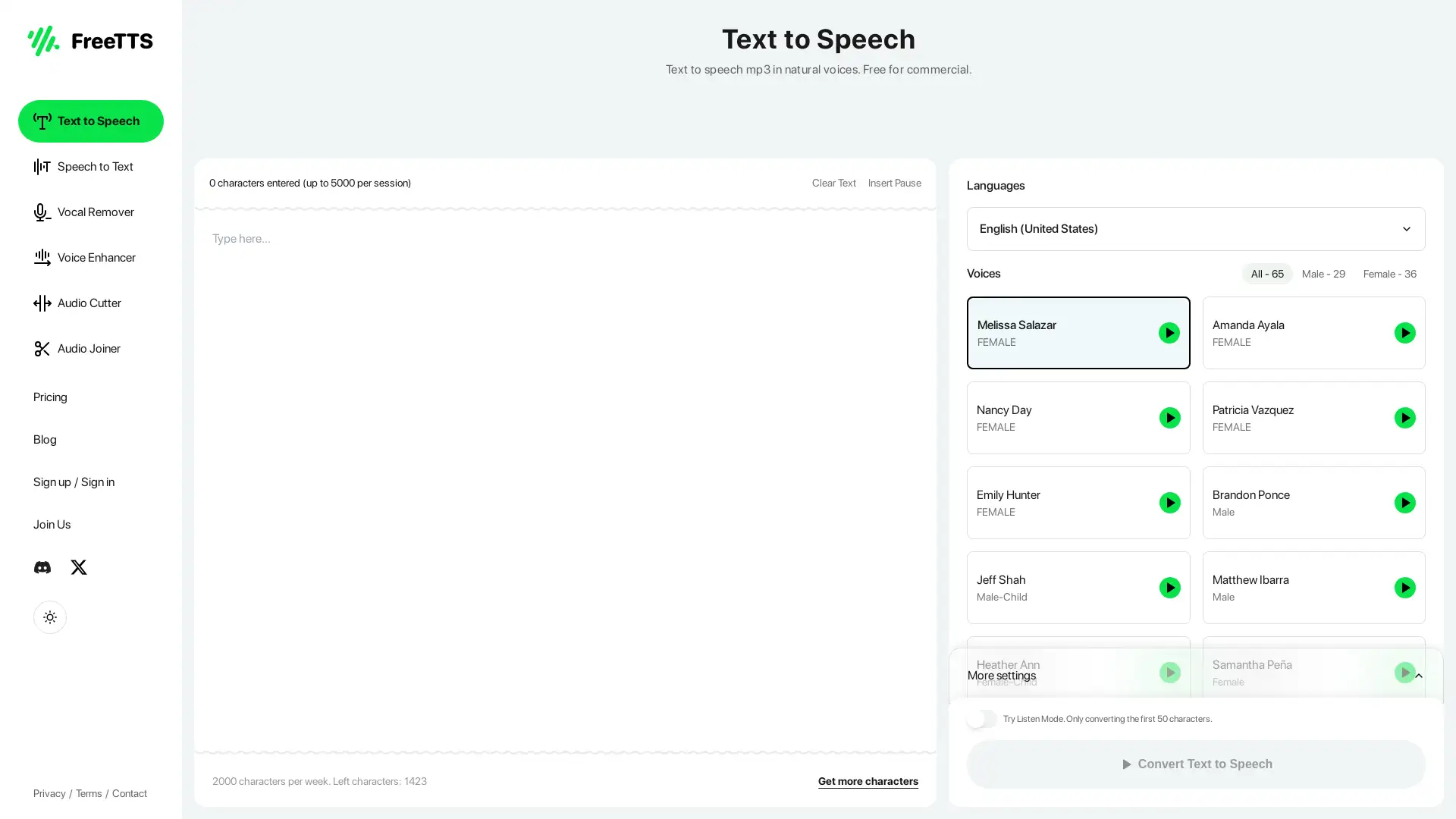 Convert text to natural-sounding speech in seconds.