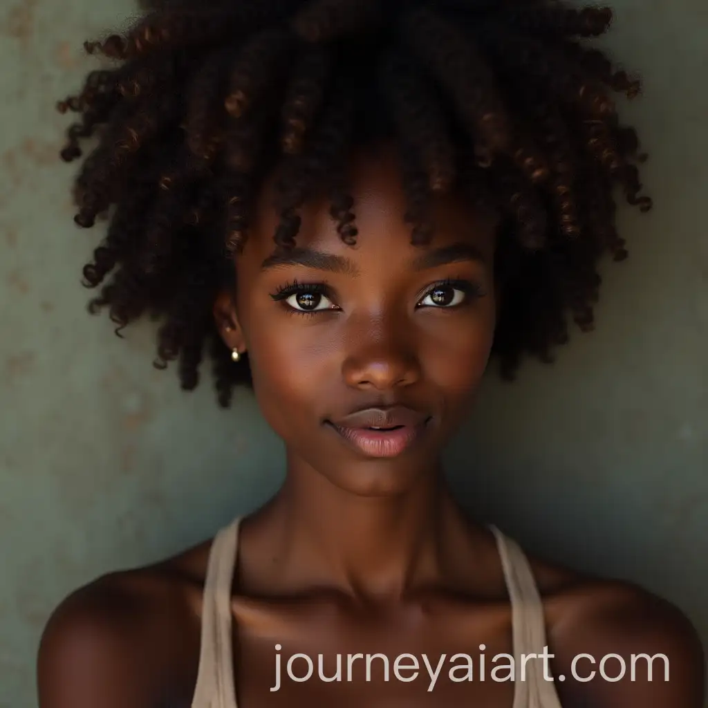 Portrait-of-a-Beautiful-Black-Girl-with-Natural-Beauty