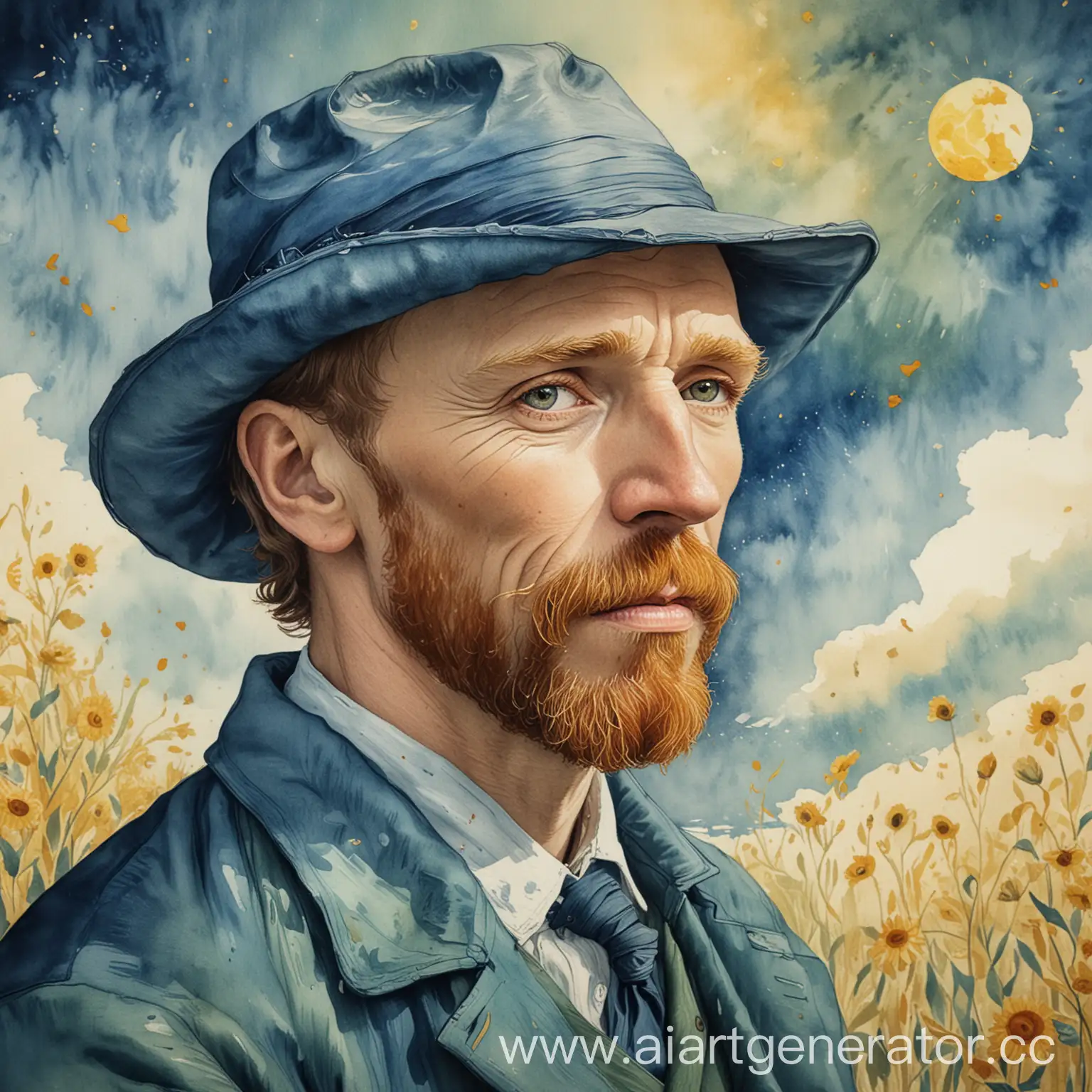 Watercolor-Painting-Symbolizing-an-Era-of-Change-in-Van-Gogh-Style