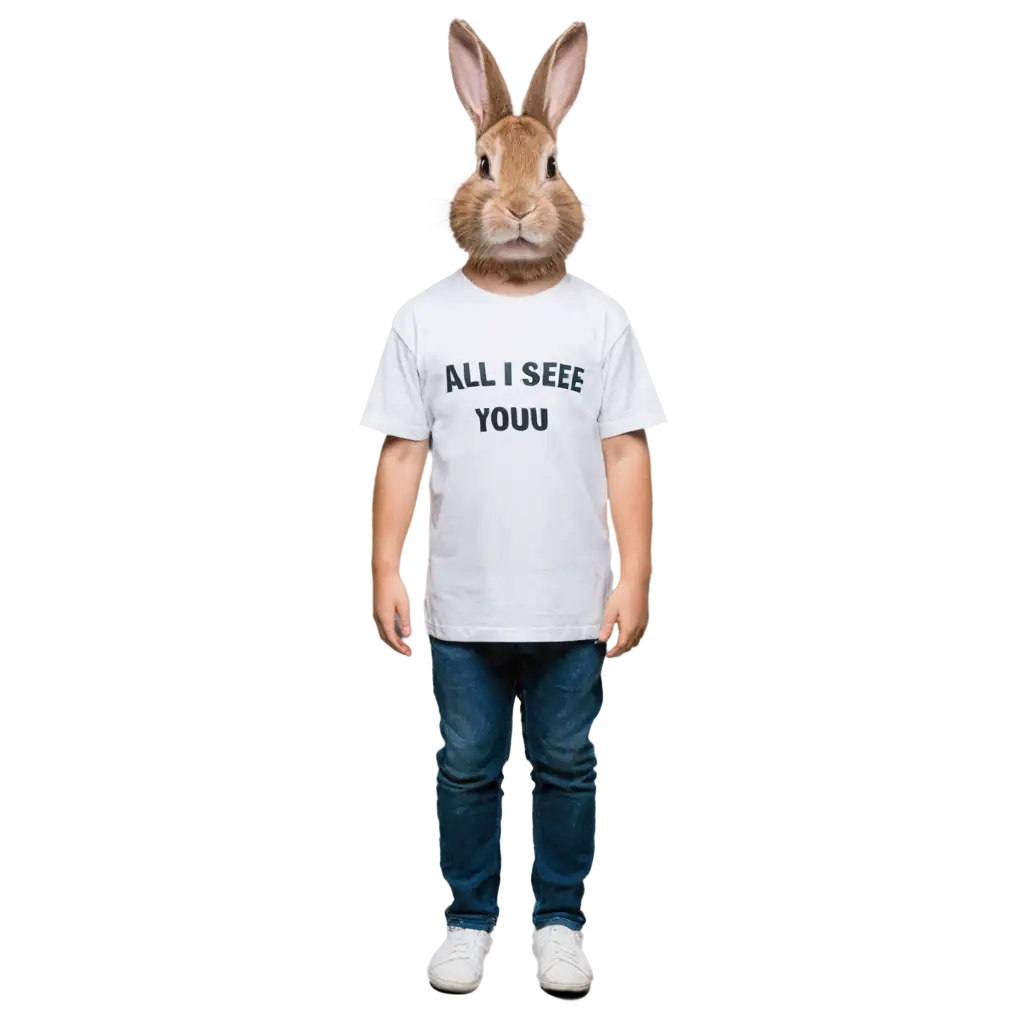 PNG-Image-of-Bunny-Wearing-All-I-See-Is-You-TShirt-Cute-Playful-Design