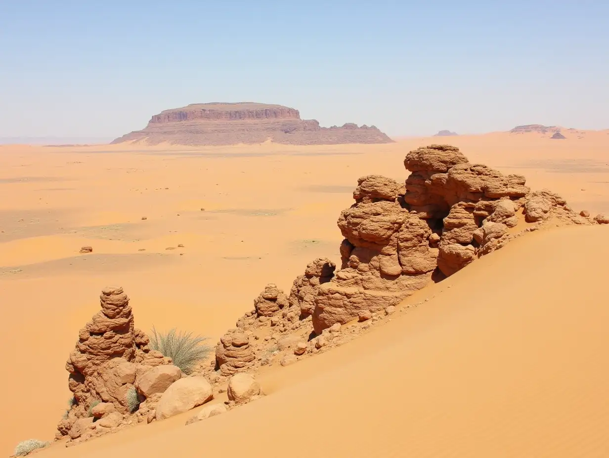 Rock-Formations-and-Desert-Dunes-in-Tassili-NAjjer-National-Park-Algeria