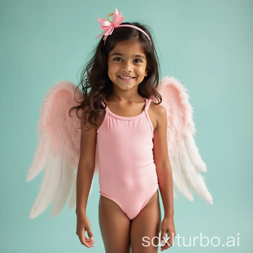 Adorable-3YearOld-Indian-Girl-in-Angel-Swimsuit